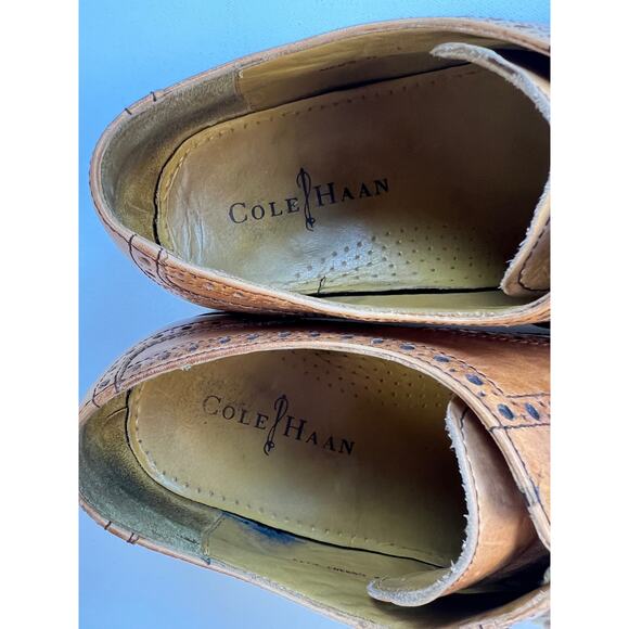 Cole Haan Grand.OS Cambridge Wingtip Oxford Caramel Brown Size 11 main image 10